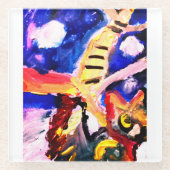 Wolf in winter  glasuntersetzer (Vorderseite)