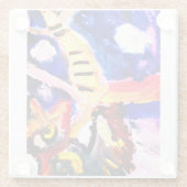 Wolf in winter  glasuntersetzer (Rückseite)