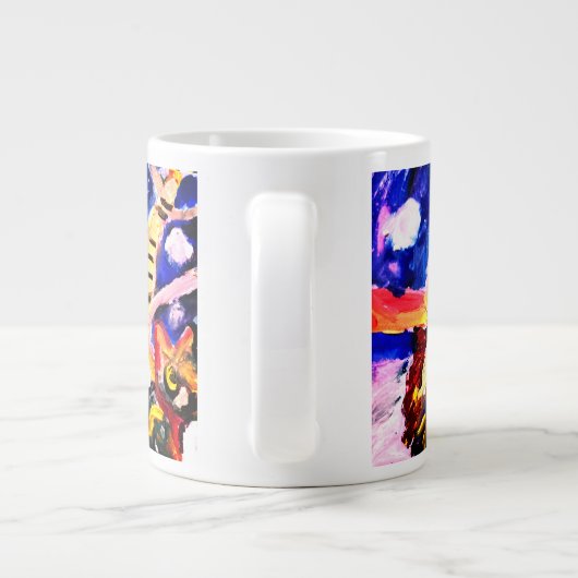 Wolf in winter Jumbo-Tasse (Rückseite)