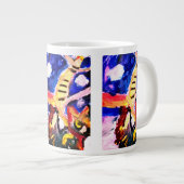 Wolf in winter  Jumbo-Tasse (Vorderseite Rechts)