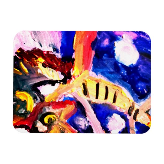 Wolf in winter  magnet (Horizontal)