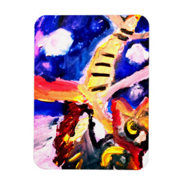 Wolf in winter magnet