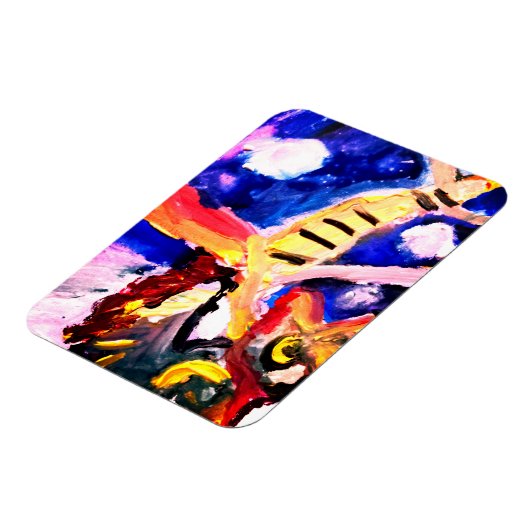 Wolf in winter  magnet (Linke Seite)