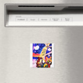 Wolf in winter magnet (In Situ (Geschirrspüler))