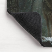 Wolf in Winter Mousepad (Ecke)