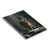Wolf in Winter Notizblock (Rechte Seite)
