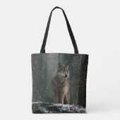 Wolf in Winter Tasche (Rückseite)