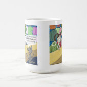 Wolf in Wolfs Kleiderwitz Kaffeetasse (Mittel)