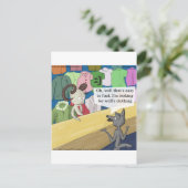 Wolf in Wolfs Kleiderwitz Postkarte (Stehend Vorderseite)