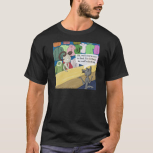 Wolf in Wolfs Kleiderwitz T-Shirt