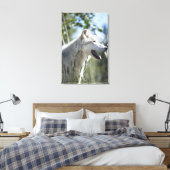 Wolf in Yellowstone. Leinwanddruck (Insitu (Schlafzimmer))