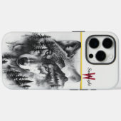 Wolf inmitten von Bergen und Wäldern Case-Mate iPhone Hülle (Rückseite (Horizontal))