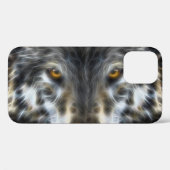 Wolf Inspirational Airbrush-Portrait Case-Mate iPhone Hülle (Rückseite (Horizontal))