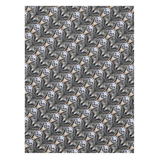 Wolf Inspirational Design Portrait Tischdecke (Vorderseite)