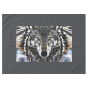Wolf Inspirational Design Portrait Tischdecke