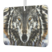 Wolf Inspirational Grafik-Portrait Autolufterfrischer (Links)