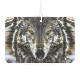 Wolf Inspirational Grafik-Portrait Autolufterfrischer