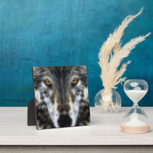 Wolf Inspirational Grafik-Portrait Fotoplatte (InSitu)