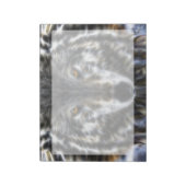 Wolf Inspirational Grafik-Portrait Notizblock (Rotiert)