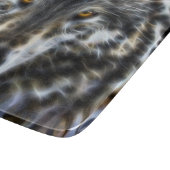 Wolf Inspirational Grafik-Portrait Schneidebrett (Ecke)