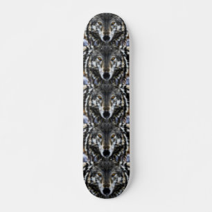 Wolf Inspirational Grafik-Portrait Skateboard
