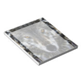 Wolf Inspirational graphic Portrait Notizblock (angewinkelt)