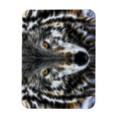 Wolf Inspirational intensives Portrait Magnet (Vertikal)