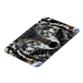 Wolf Inspirational intensives Portrait Magnet (Linke Seite)