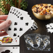 Wolf Inspirational intensives Portrait Spielkarten (In Situ)