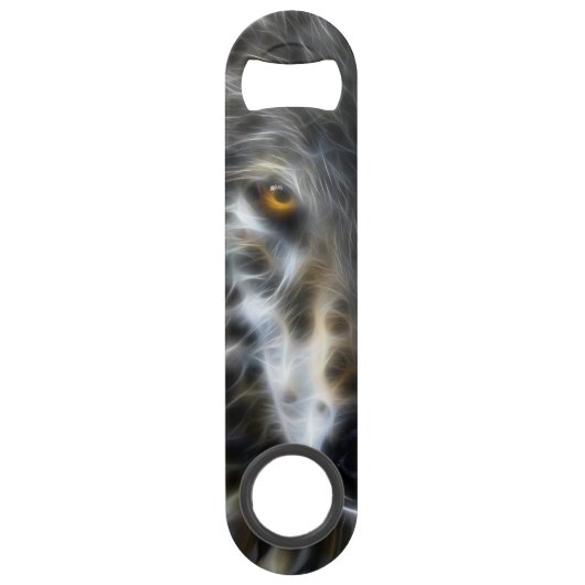 Wolf-inspirierend intensives Porträt Speed Flaschenöffner (Vorderseite)