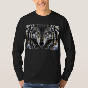 Wolf Inspirierendes Grafikporträt T-Shirt