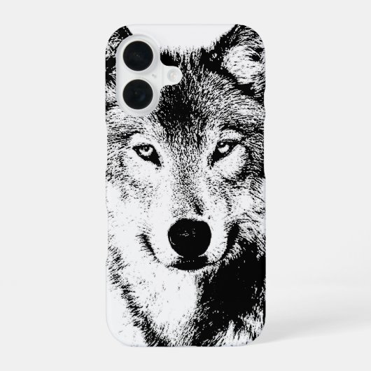 Wolf iPhone 16 Hülle (Rückseite)