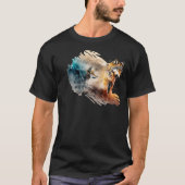 Wolf ist mein Geiststier "nice" T-Shirt (Vorderseite)