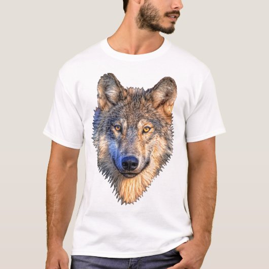 Wolf ist mein Totem. T-Shirt (Vorderseite)