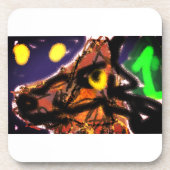 Wolf joy getränkeuntersetzer (Vorderseite)