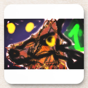 Wolf joy getränkeuntersetzer