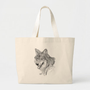 Wolf Jumbo Stoffbeutel