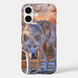 Wolf JUNTING GRUNDS iPhone 16 Hülle