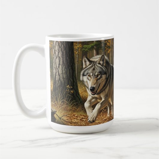 Wolf-Kaffeetasse 11 0z oder 15 0z. Stil 1 Kaffeetasse (Links)