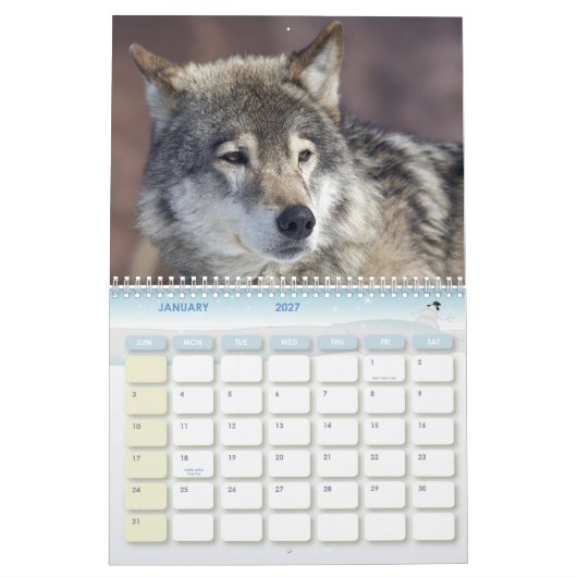 Wolf Kalender (Jan 2027)