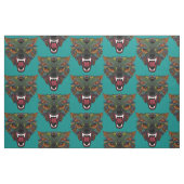Wolf Kampf Flug Teal Blau Stoff (Fat Quarter (45,7 x 55,9 cm))