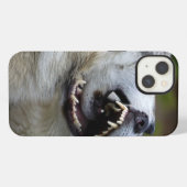 Wolf-Kampf iPhone Hülle (Rückseite (Horizontal))