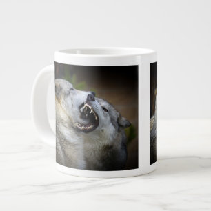 Wolf-Kampf Jumbo-Tasse