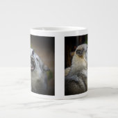 Wolf-Kampf Jumbo-Tasse (Vorderseite)