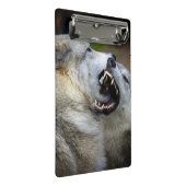 Wolf-Kampf Mini Klemmbrett (Schrägansicht)
