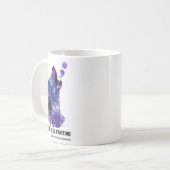 Wolf kämpft noch immer gegen Suizidprävention Kaffeetasse (Vorderseite Links)