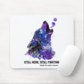 Wolf kämpft noch immer gegen Suizidprävention Mousepad (Mit Mouse)