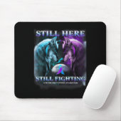 Wolf kämpft noch immer gegen Suizidprävention Mousepad (Mit Mouse)