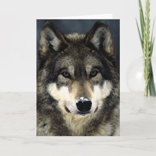 Wolf Karte (Vorderseite)