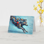 Wolf Karte (Gelbe Blume)